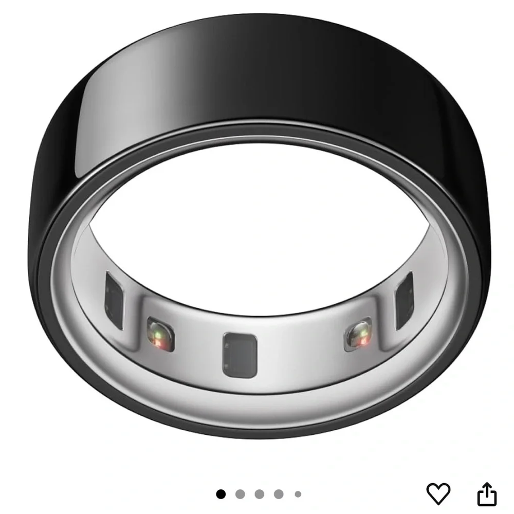 Smart Wellness Ring in Black - Advanced Sleep & Activity Tracker
